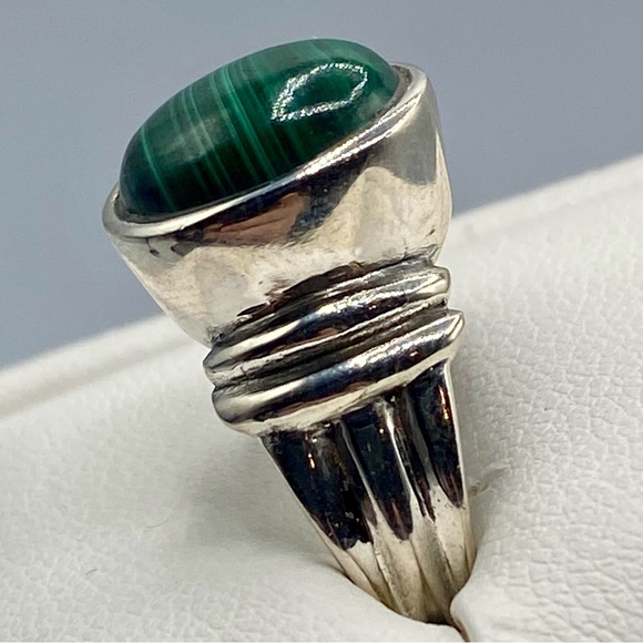 Sterling Silver Malachite Ring